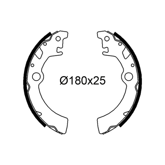 564335 - Brake Shoe Set 