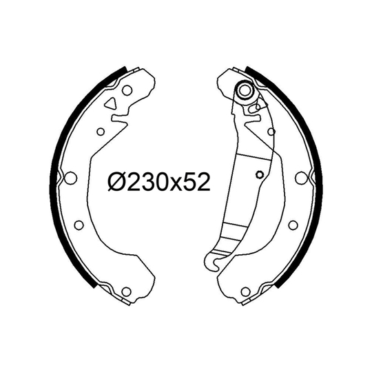 564338 - Brake Shoe Set 