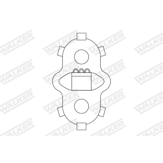 82786 - Rubber Strip, exhaust system 