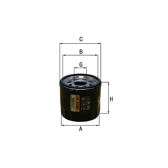 51365 - Oil filter 