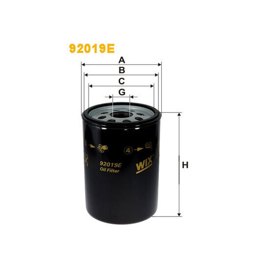 92019E - Oil filter 