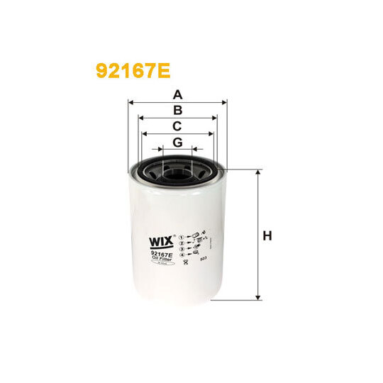 92167E - Oil filter 