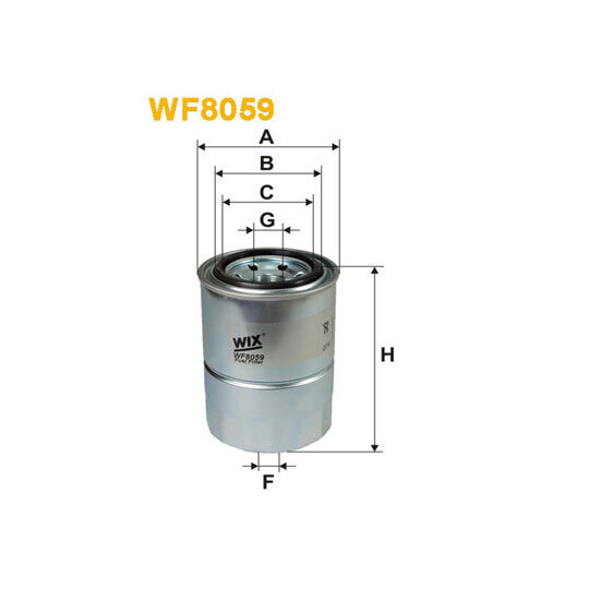WF8059 - Polttoainesuodatin 