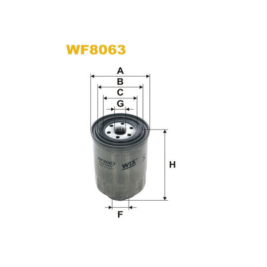 WF8063 - Polttoainesuodatin 