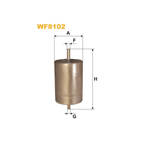 WF8102 - Polttoainesuodatin 