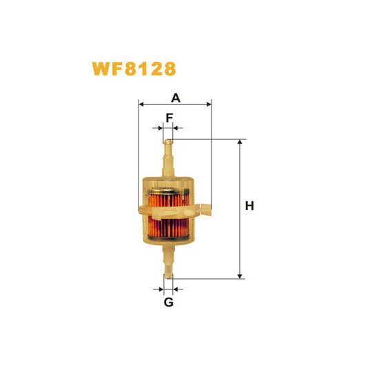 WF8128 - Polttoainesuodatin 