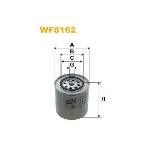 WF8162 - Bränslefilter 