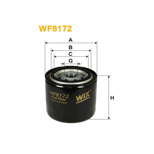WF8172 - Polttoainesuodatin 