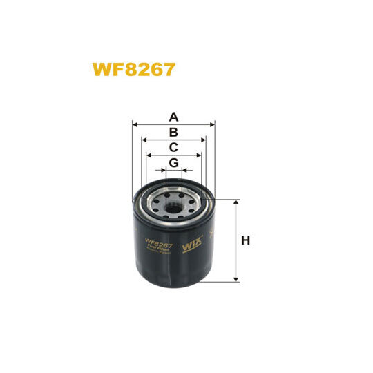 WF8267 - Polttoainesuodatin 