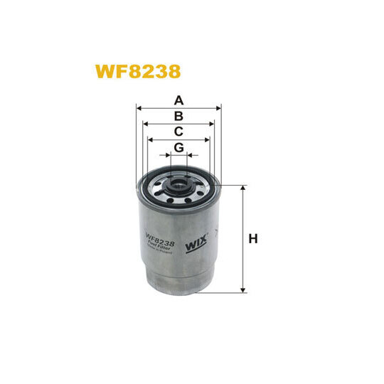 WF8238 - Fuel filter 