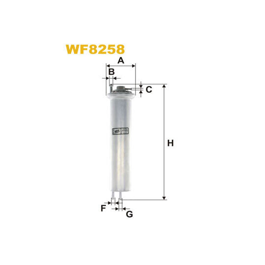 WF8258 - Polttoainesuodatin 