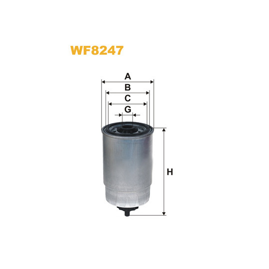 WF8247 - Polttoainesuodatin 