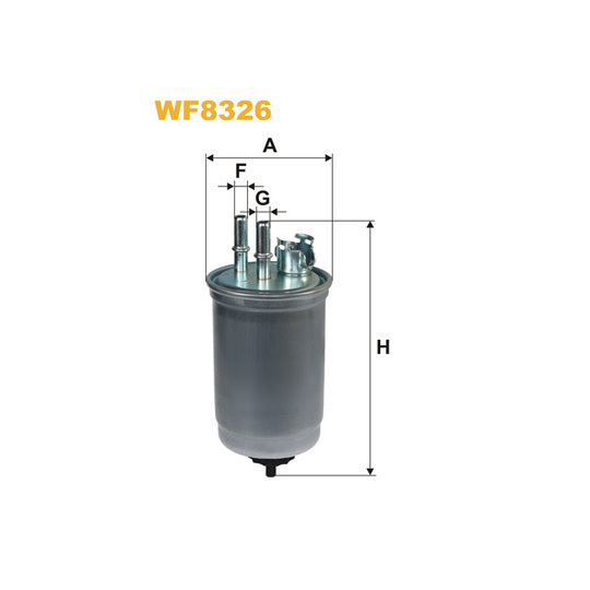 WF8326 - Polttoainesuodatin 