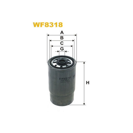 WF8318 - Polttoainesuodatin 