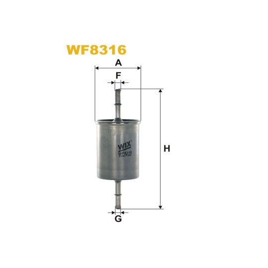 WF8316 - Bränslefilter 