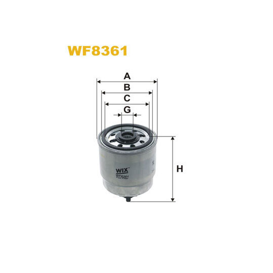 WF8361 - Polttoainesuodatin 