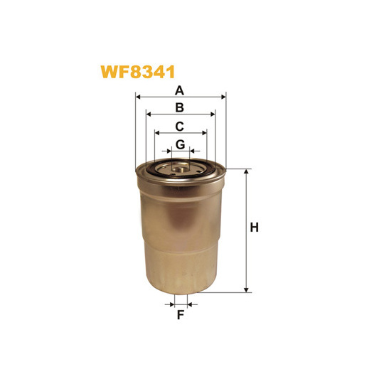 WF8341 - Bränslefilter 