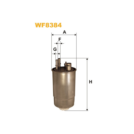 WF8384 - Polttoainesuodatin 