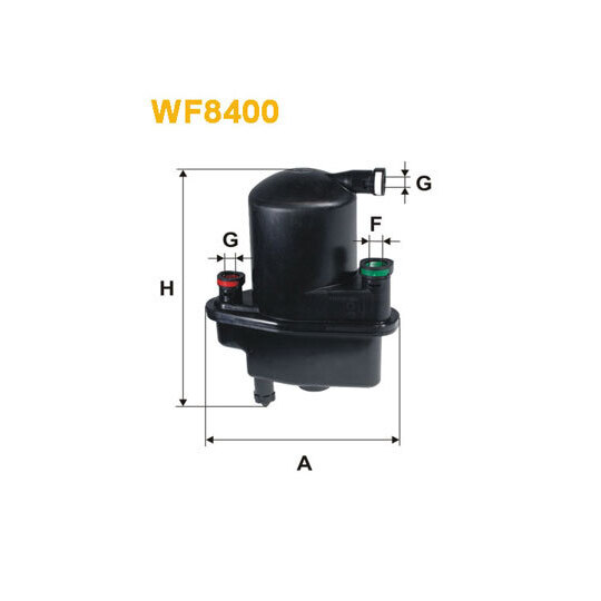 WF8400 - Fuel filter 