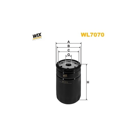 WL7070 - Oil filter 