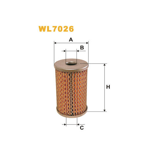 WL7026 - Filter, drifthydraulik 