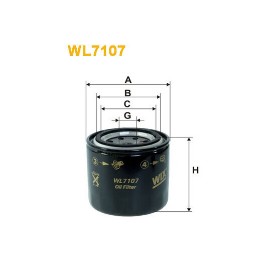 WL7107 - Oil filter 