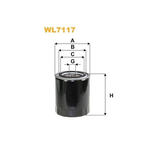 WL7117 - Oil filter 