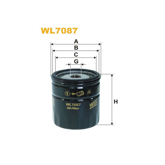 WL7087 - Oil filter 