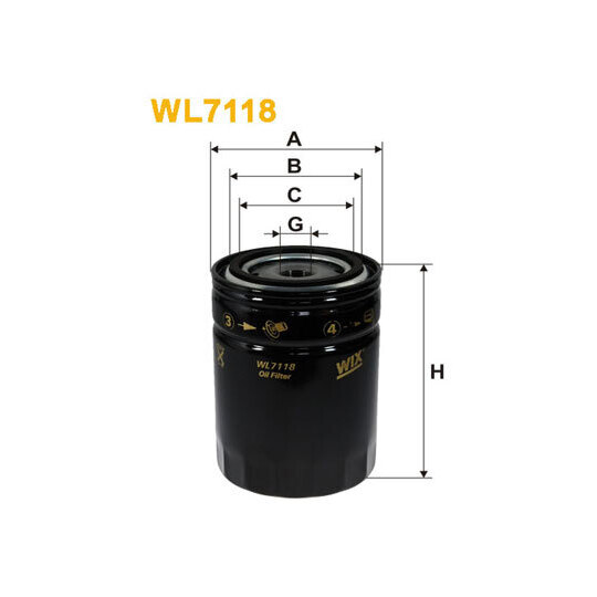 WL7118 - Oil filter 