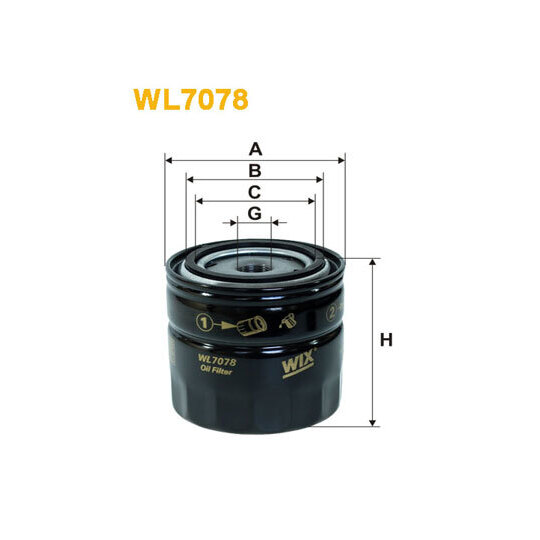 WL7078 - Oil filter 