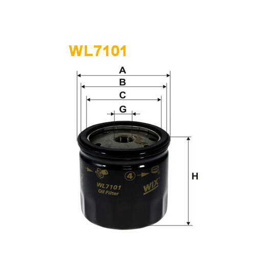 WL7101 - Oil filter 