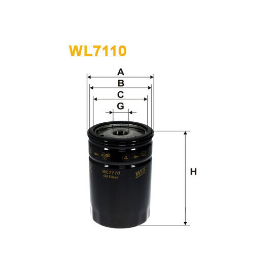 WL7110 - Oil filter 