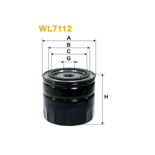 WL7112 - Oil filter 