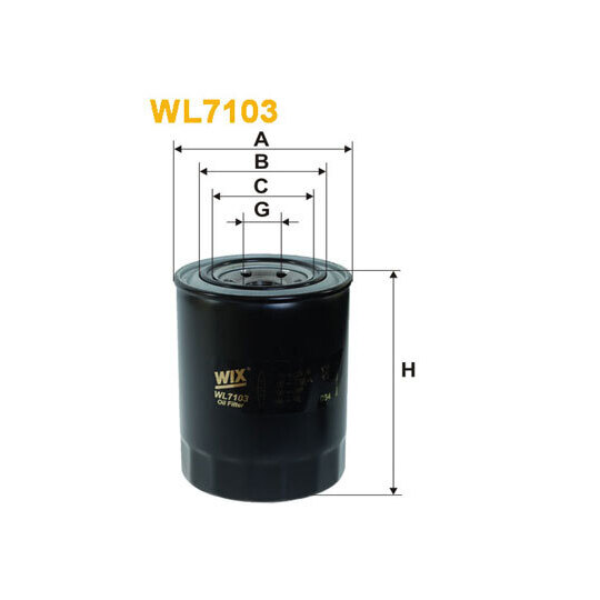WL7103 - Oil filter 