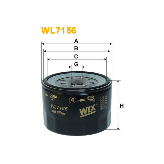 WL7156 - Oil filter 