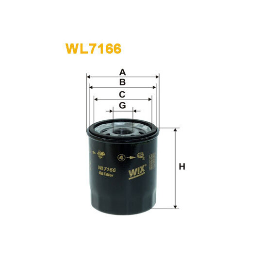 WL7166 - Oil filter 
