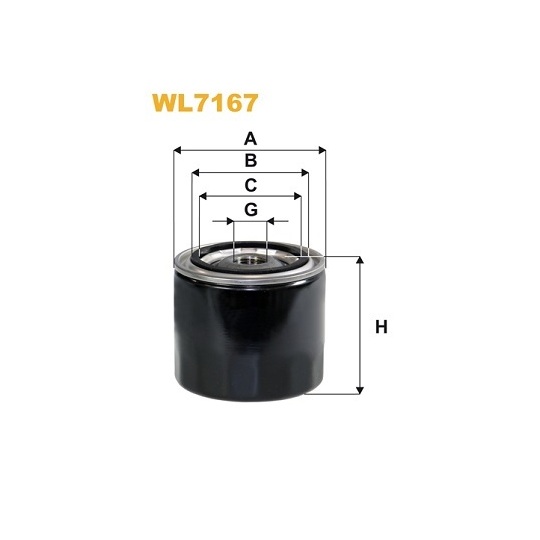 WL7167 - Oil filter 