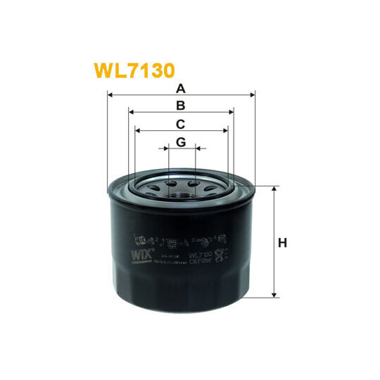 WL7130 - Oil filter 