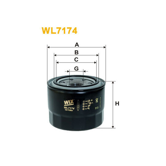 WL7174 - Oil filter 