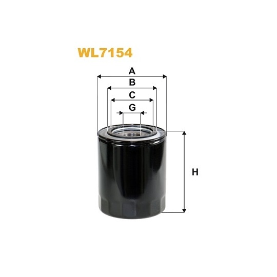 WL7154 - Oil filter 