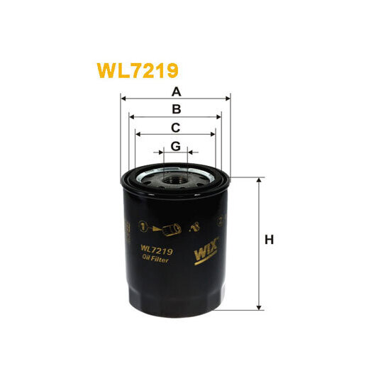 WL7219 - Oil filter 
