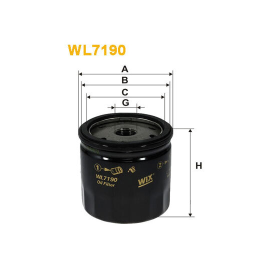 WL7190 - Oil filter 