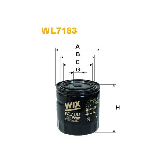 WL7183 - Oil filter 