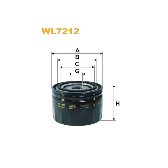 WL7212 - Oil filter 