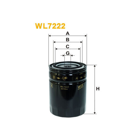 WL7222 - Oil filter 