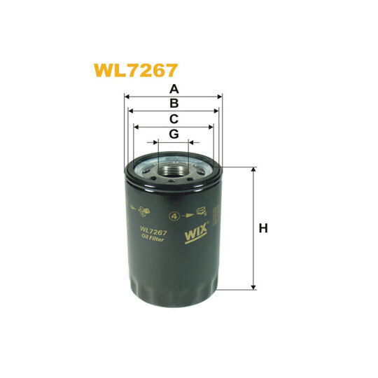 WL7267 - Oil filter 