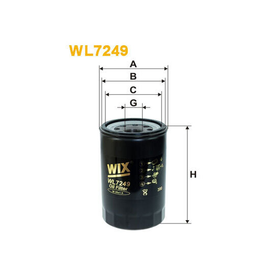 WL7249 - Oil filter 