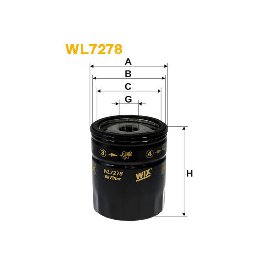 WL7278 - Oil filter 