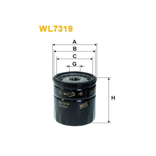 WL7319 - Oil filter 