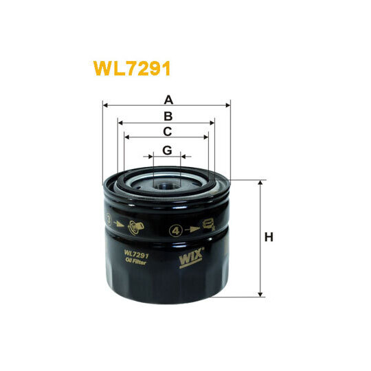 WL7291 - Oil filter 